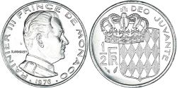 World Coins - Coin, Monaco, Rainier III, 1/2 Franc, 1976, , Nickel, KM:145