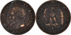 World Coins - Coin, France, Napoleon III, Napoléon III, 2 Centimes, 1857, Lille,