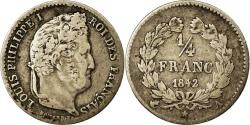 World Coins - Coin, France, Louis-Philippe, 1/4 Franc, 1842, Paris, , Silver