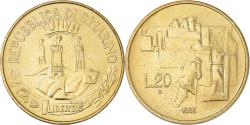 World Coins - Coin, San Marino, 20 Lire, 1982, Rome, , Aluminum-Bronze, KM:135