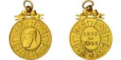World Coins - Belgium, Léopold II, Medal, 1865-1905, Excellent Quality, Gilt Bronze, 31