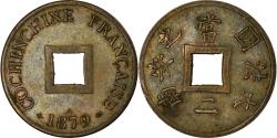 World Coins - Coin, FRENCH COCHIN CHINA, 2 Sapeque, 1879, Paris, , Bronze, KM:2