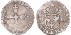 World Coins - Coin, France, Henri III, 1/4 Ecu, 1589, Paris, , Silver, Gadoury:494