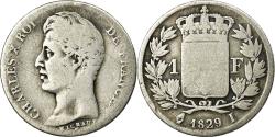 World Coins - Coin, France, Charles X, Franc, 1829, Limoges, , Silver, KM:724.6
