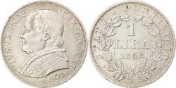 World Coins - Coin, ITALIAN STATES, PAPAL STATES, Pius IX, Lira, 1868, Roma,
