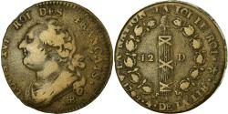 World Coins - Coin, France, 12 deniers français, 12 Deniers, 1792, Strasbourg,