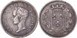 World Coins - Coin, France, Henri V, 1/2 Franc, 1833, Paris, , Silver, Gadoury:404