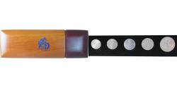 World Coins - France, Coffret 5€ à 50€, 2008-2010, Monnaie de Paris, BU,
