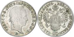 World Coins - Austria, Ferdinand I, 20 Kreuzer, 1842, Vienne, , Silver, KM:2208