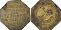 World Coins - Coin, France, Chambre Syndicale des Patrons Boulangers, Nantes, 1/4 Decime