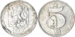 World Coins - Coin, Czechoslovakia, 5 Haleru, 1977, , Aluminum, KM:86