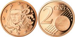 World Coins - France, 2 Euro Cent, 2013, BE, , Copper Plated Steel, KM:1283