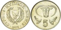 World Coins - Coin, Cyprus, 5 Cents, 1987