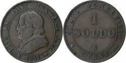 World Coins - Papal States, Pius IX, Soldo, 1867, Rome, Copper, , KM:1372.2