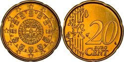 World Coins - Portugal, 20 Euro Cent, The second royal seal of 1142, 2005, , Nordic gold