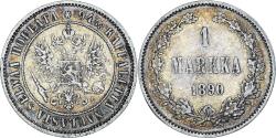 World Coins - Coin, Finland, Alexander III, Markka, 1890, Helsinki, , Silver, KM:3.2