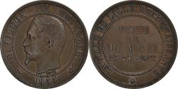 World Coins - Coin, France, 10 Centimes, 1853, Lille, , Bronze, KM:M24, Gadoury:249c