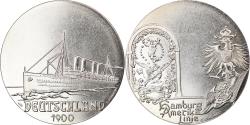 World Coins - France, Medal, Les Grands Transatlantiques, Deutschland, Shipping, C. Gondard