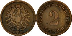 World Coins - Coin, GERMANY - EMPIRE, Wilhelm I, 2 Pfennig, 1876, Munich, , Copper