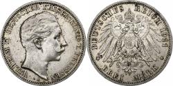 World Coins - German States, PRUSSIA, Wilhelm II, 3 Mark, 1911, Berlin, Silver,