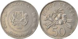 World Coins - Coin, Singapore, 50 Cents, 1987, British Royal Mint, , Copper-nickel