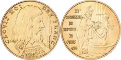 World Coins - France, Token, XVème Centenaire du Baptème de Clovis, Reims, 1996