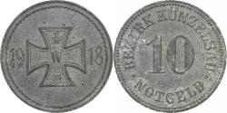 World Coins - Germany, Stadt Künzelsau, 10 Pfennig, 1918, , Iron