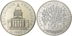 World Coins - France, 100 Francs, Panthéon, 1983, Paris, série FDC, Silver,