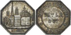 World Coins - France, Token, Comptoir d'Escompte de Rouen, 1854, Silver, Hamel,