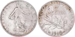 World Coins - Coin, France, Semeuse, 2 Francs, 1910, Paris, , Silver, KM:845.1
