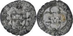 World Coins - France, François Ier, Douzain à la croisette, 1515-1547, Lyon, 1st Type