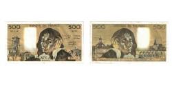 World Coins - France, 500 Francs, Pascal, 1973, M.33, AU(50-53), Fayette:71.10, KM:156b