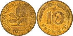 World Coins - Coin, GERMANY - FEDERAL REPUBLIC, 10 Pfennig, 1977, Hambourg, , Brass