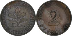 World Coins - Coin, GERMANY - FEDERAL REPUBLIC, 2 Pfennig, 1962, Munich, , Bronze