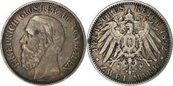 World Coins - Coin, German States, BADEN, Friedrich I, 2 Mark, 1892, Stuttgart,