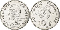 World Coins - French Polynesia, 10 Francs, 2000, Paris, Abeille, Nickel, , KM:8