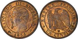 World Coins - Coin, France, Napoleon III, Centime, 1856, Marseille, , Bronze