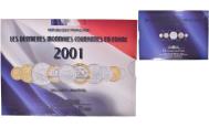 World Coins - Coin, France, Coffret 1 c. à 20 frs., 2001, Monnaie de Paris, BU,