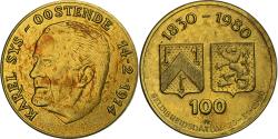 World Coins - Belgium, Medal, 100 Oostendse Florijn, 1980, Tombac,
