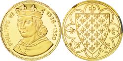 World Coins - France, Medal, Les Rois de France, Philippe VI, History, , Vermeil