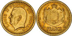 World Coins - Coin, Monaco, 2 Francs, 1943, Paris, , Cupro-Aluminium, Gadoury:134
