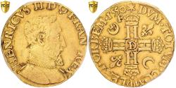 World Coins - France, Henri II, Henri d'or, 1550, Lyon, Gold, PCGS, , Gadoury:389C