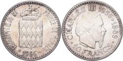World Coins - Coin, Monaco, Rainier III, 10 Francs, 1966, Monnaie de Paris, , Silver