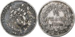 World Coins - France, Louis-Philippe, 1/2 Franc, 1839, Paris, Silver, , Gadoury:408
