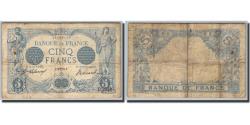 World Coins - Banknote, France, 5 Francs, 5 F 1912-1917 ''Bleu'', 1905