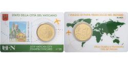 World Coins - Vatican, Pope Francis I, 50 Euro Cent, Stamp & coin card n°28, 2019, Nordic