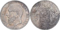 World Coins - Belgium, Leopold II, 5 Francs, 5 Frank, 1874, Brussels, Silver, , KM:24