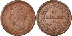 World Coins - Coin, Monaco, Honore V, Decime, 1838, Monaco, , Copper, KM:97.1
