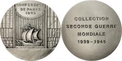 World Coins - France, Medal, COnférence de Paris de 1946, , Silvered bronze