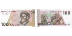 World Coins - Banknote, KYRGYZSTAN, 100 Som, 2002, UNC(65-70)
